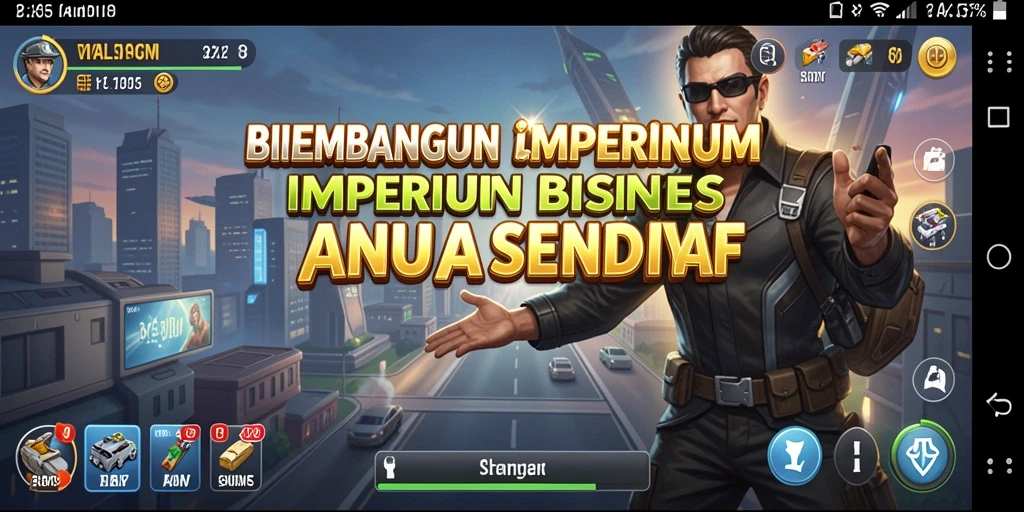 Screenshot gameplay 8II yang menunjukkan strategi bisnis yang menarik.