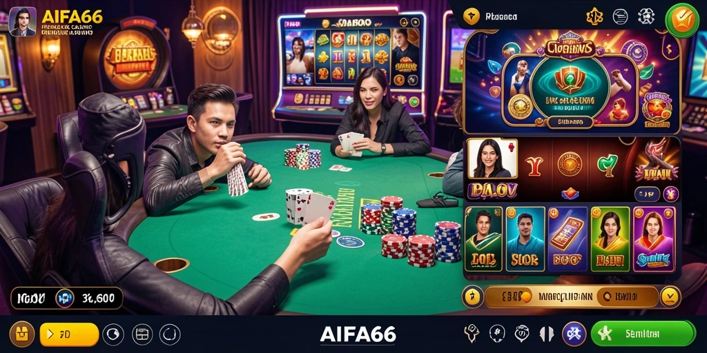 Tampilan gameplay Live Casino yang menarik dan interaktif dari AIFA66.
