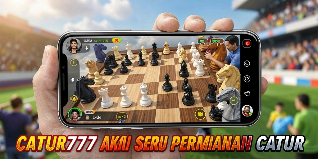 Tampilan gameplay aksi seru dalam CATUR777 dengan strategi catur yang intens.