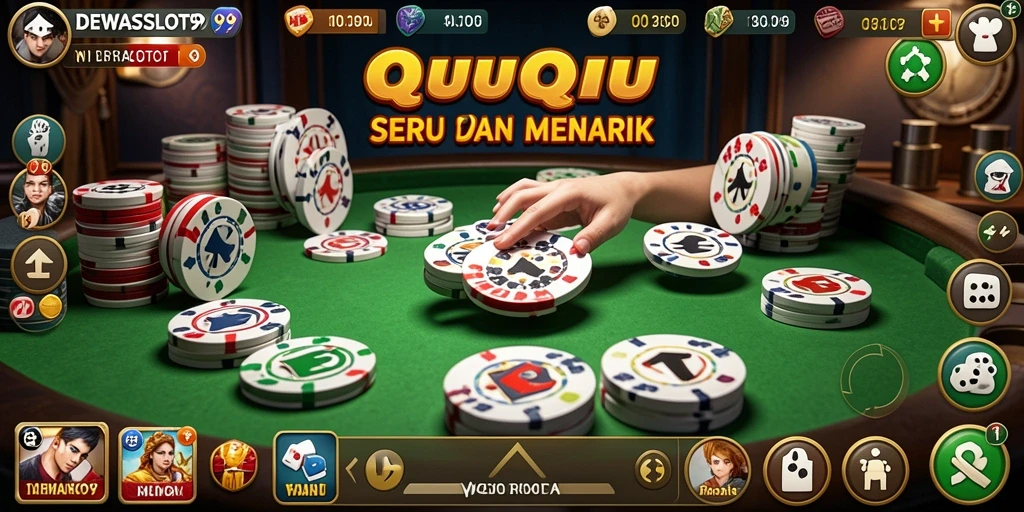 Screenshot gameplay DEWASLOT99 yang menunjukkan keseruan QiuQiu.