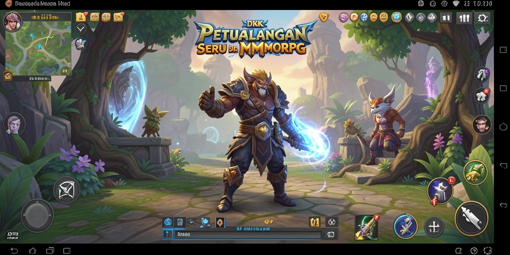 Tampilan gameplay DKK menampilkan aksi seru dalam dunia MMORPG.
