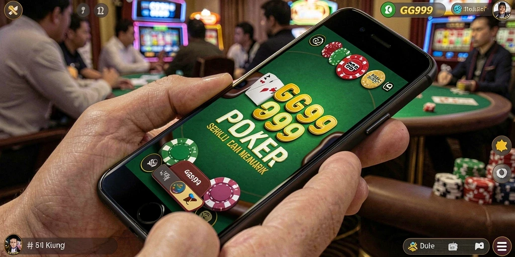 Tampilan menarik gameplay Poker GG999 dengan grafis memukau.