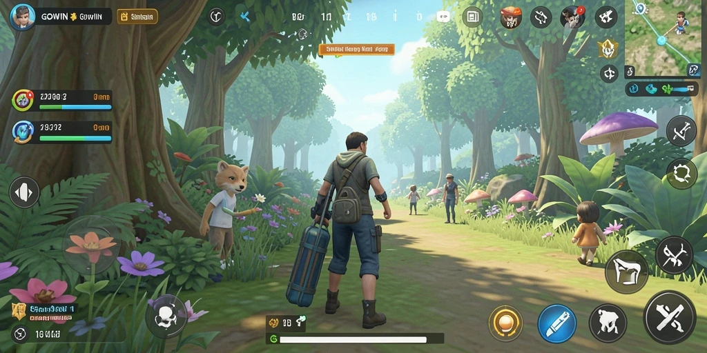 Screenshot GOWIN menampilkan suasana gameplay yang seru dan interaktif.