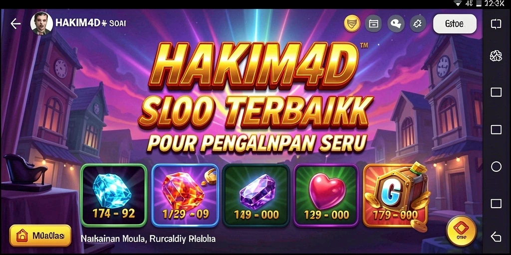 Tampilan gameplay HAKIM4D yang menarik dan mengasyikkan.