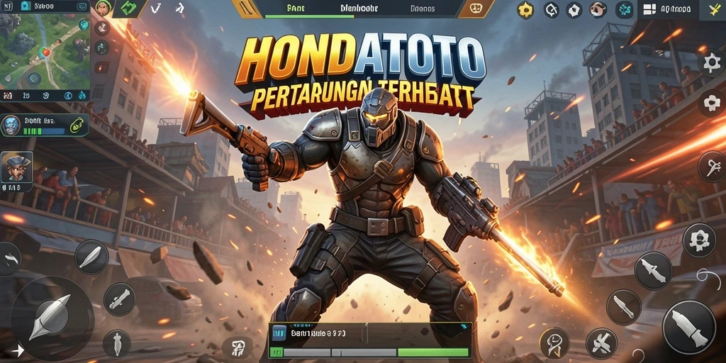 Tangkapan layar aksi seru dalam HONDATOTO, game Battle Royale yang mendebarkan.