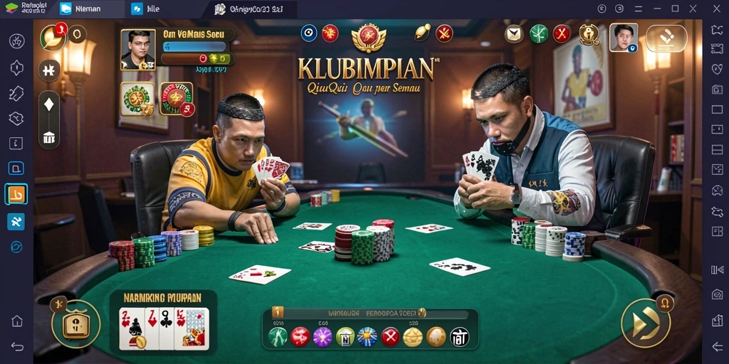 Tampilan gameplay seru QiuQiu di KLUBIMPIAN.