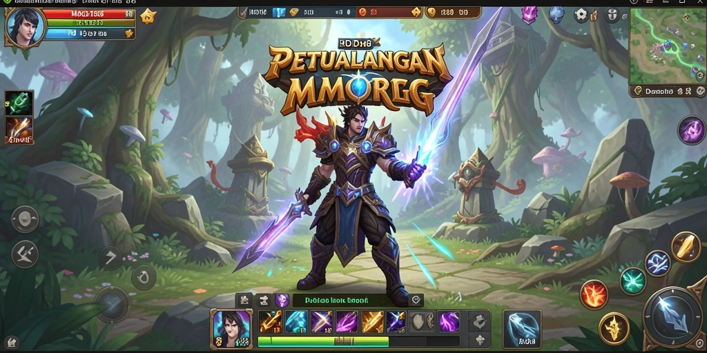Tampilan gameplay <strong>MDG188</strong> yang epik dan penuh aksi di dunia MMORPG.