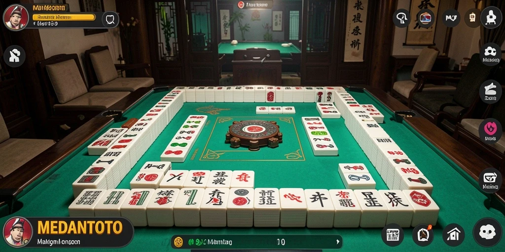 Tampilan gameplay seru dari MEDANTOTO yang menggugah semangat Mahjong.