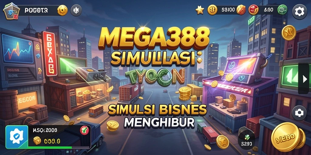 Tampilan gameplay MEGA388 yang menarik dan penuh warna.
