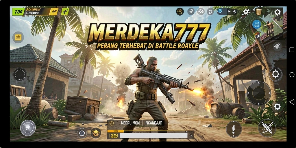 Gameplay mendebarkan di dunia Battle Royale MERDEKA777