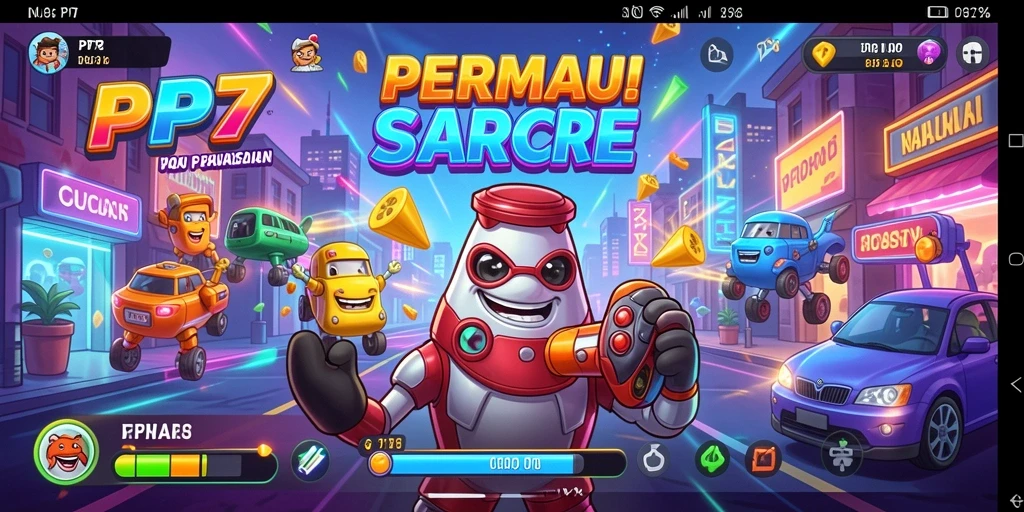 Tampilan gameplay seru di PP7 dengan banyak tantangan.