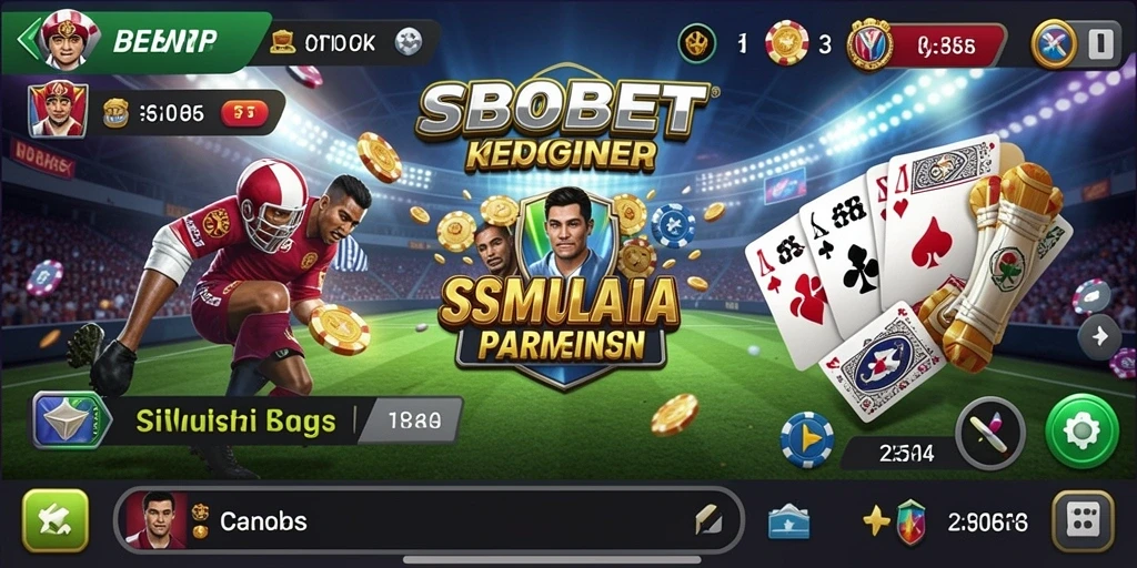 Tampilan gameplay menarik dari aplikasi simulasi SBOBET.