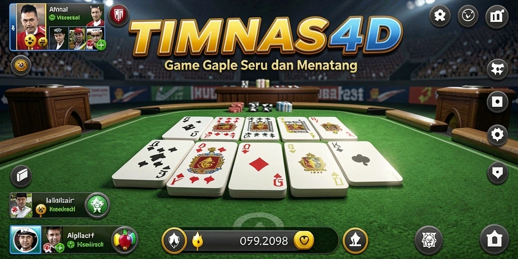 Tampilan gameplay seru dan penuh strategi di TIMNAS4D.