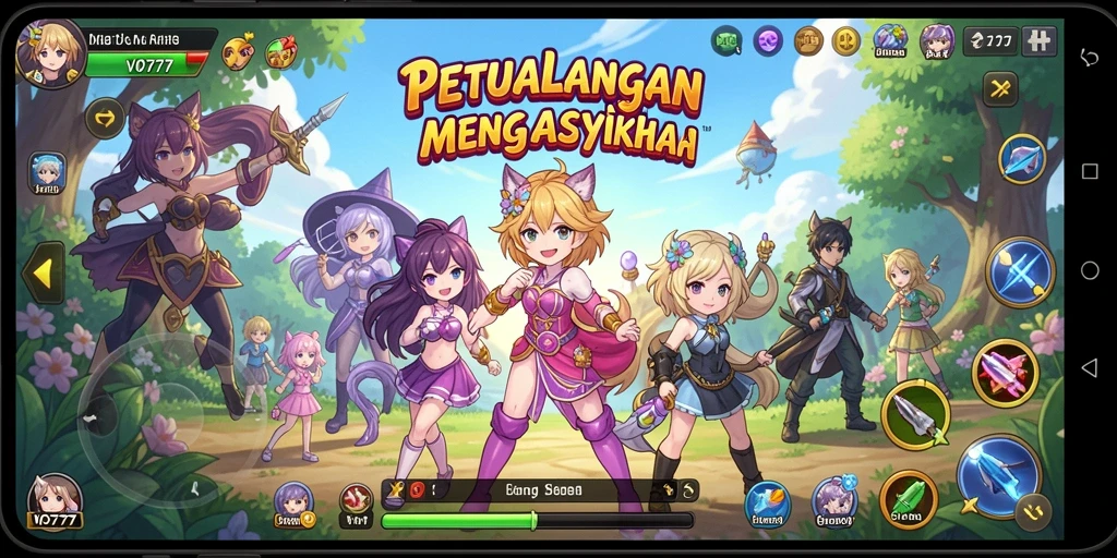 Tampilan gameplay menarik dari VO777 yang penuh warna dan aksi.